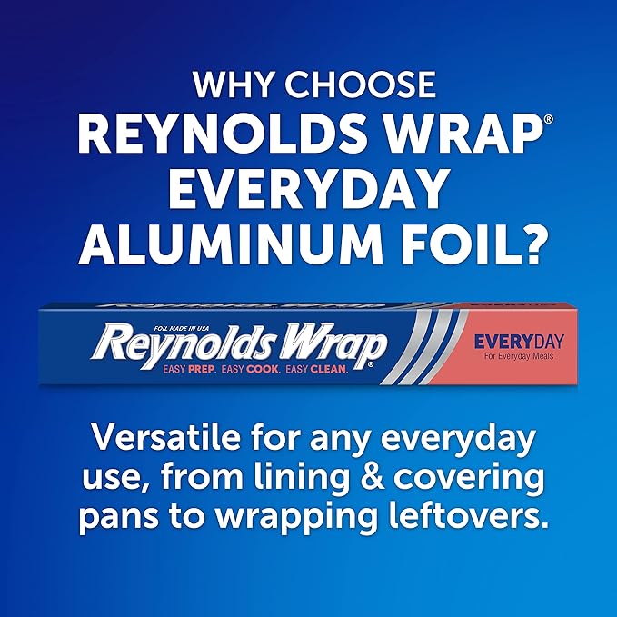 Reynolds Aluminum Foil, 200 Square Feet | Pack of 2