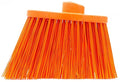 SPARTA Plastic Broom Head, Angled, Un-Flagged for Large Debris Indoor, Outdoor, Home, Restaurant, Lobby, Office, 12 Inches, Orange