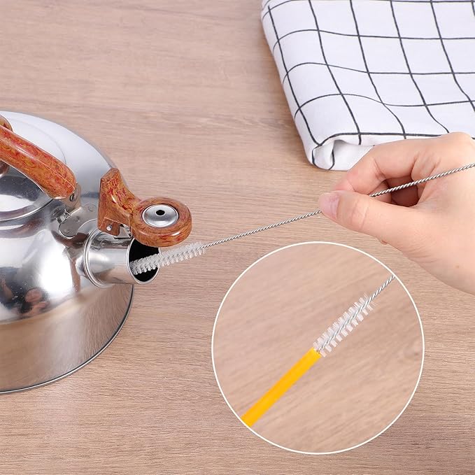 20 Pcs Straw Cleaner Brush Reusable Metal Handles Cleaner Brushes 12 inch Extra Long Straw Brush Straws Brushes Cleaners with Nylon Bristles for Water Bottle Tubes Drinking Cup Cleaning