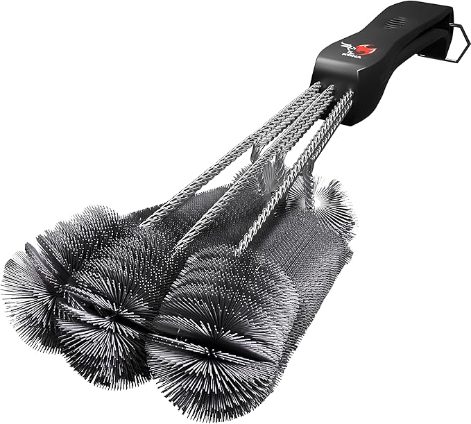Kona 360 Clean Grill Brush – Powerful Grill Cleaner & BBQ Grill Brush for Outdoor Grill – Safe, Bristle BBQ Brush Grill Scraper, Accessory for Easy 30 Second Grill Cleaning - 18 Inch Long Handle