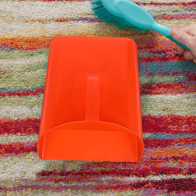GALPADA Multi-use Handheld Dustpan Small Plastic Garbage Scooper with Comfortable Grip for Desktop and Home Cleaning
