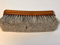 Meltonian Horsehair Polishing Brush for Leather Shoes - Shoe Shine Brush with Ergonomic Curved Handle, Gently Cleaning - Shine Brush, Won't Scratch Leather, Ensures Comfortable Grip, Grey, 8 Inch