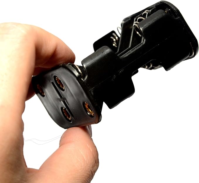 3 Pcs 8 x 1.5V (12V) AA Battery Holder Leads with 3 Pcs I Fonts Clip Connector Plastic Housing Two Layers Battery Case