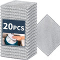 Reusable Non Scratch Wire Dishcloth, 20PCs Steel Wire Cloths, Double-Layer Stainless Rag, Kitchen Cleaning Cloths, Suitable for Sinks, Boilers, Ovens, and Tableware.
