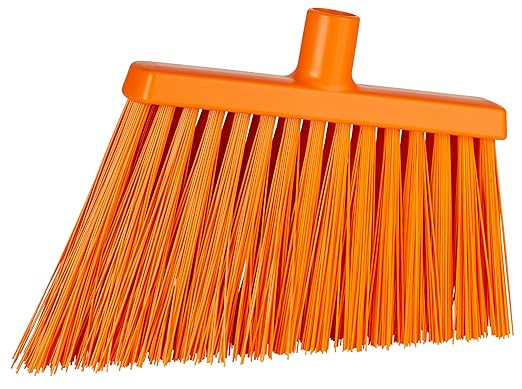 Vikan - 29147 12" Angle Broom- Extra Stiff, Orange