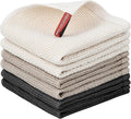 Nialnant 6 Pack 100% Cotton Waffle Weave Kitchen Towels,Soft and Absorbent Kitchen Dish Rags, Dish Cloths for Washing Dishes-12x12 Inches