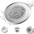 Bathtub Drain Hair Catcher, Fast Drainage Shower Drain Hair Catcher, Reversible 304 Stainless Steel Drain Protector for Pop-Up and Regular Drains of Bathroom(Patented Product)