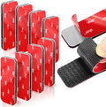 8 Sets Heavy-Duty Adhesive Hook and Loop Strips – 1.2" x 3.2" High-Bond Fastening Strips, Heat-Resistant & Waterproof, Strong Hold for Indoor/Outdoor Mounting on Wall, Glass, Tile, Metal & More
