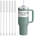 6 Pack Straw Cleaner Brush Set | 12 Inch 300mm Extra Long Straw Brush & Bottle Brush for Deep Cleaning | Compatible with Reusable Straws, Stanley Cup, Tumblers, Water Bottles | 4 Inch 100mm Bristles