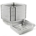 Aluminum Pans 8x8 inch-50 Pack Disposable Foil Pans, Square Aluminum Baking Cake Pans,Roasting Trays Disposable Food Containers Great for for Baking, Cooking, Heating, Storing, Prepping Food
