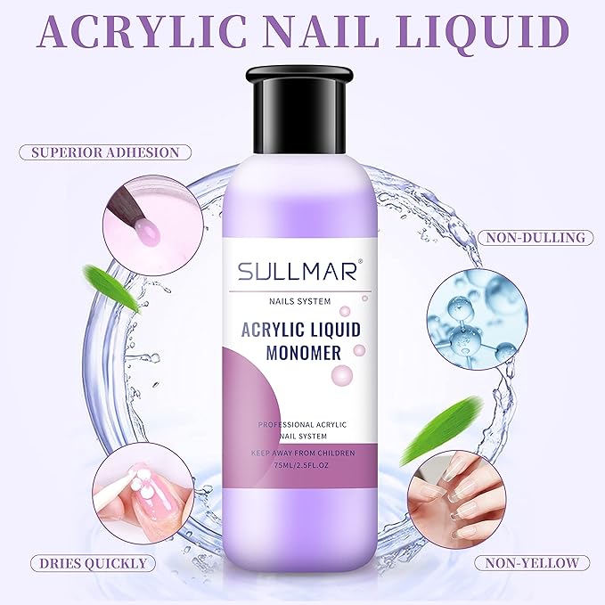 Acrylic Monomer Liquid 150ml Acrylic Monomer Liquid 5oz Nail Acrylic Liquid Nail Tips For Acrylic Nails Professional Nail Monomer Liquid Monomer