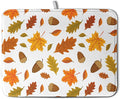 Fall Leaves Dish Drainer Mat - Absorbent Drying Mat for Counter - 18x24 Inch, Orange Maple Leaf Pattern