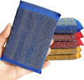 Kitchen Sponges for Dishes Steel Wool Scrubber Sponges for Kitchen Heavy Duty Non-Scratch Scrubbing Cleaner (6 Pack) (Colours)