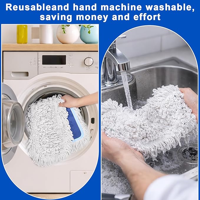 36" Dust Mop Replacement Pad: 2 Pack Fit 36" Commercial Dust Mop/Broom - Durable Thick Washable Cotton Dry Mop Head for Hardwood Tile Schools Offices Industrial Cleaning（ B0FMYK8YZ7）