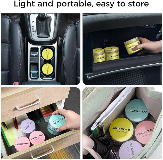 COLORCORAL 480g Car Cleaning Gel Detailing Putty Auto Detailing Tools Car Interior Cleaner Cleaning Slime Car Accessories Keyboard Cleaner