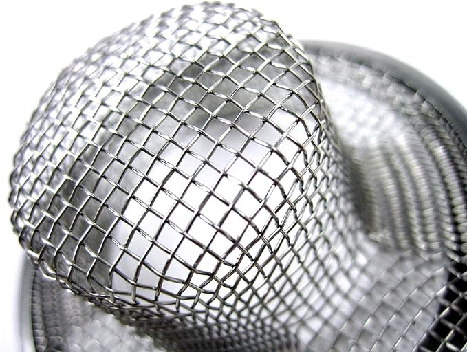 2pcs Metal Sink Strainer Bathtub Drain Hole Hair Catcher Drain Hole Filter Trap