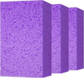 Cleaning and Washing Sponge, 3 Pack Large Extra Thick Heavy Duty Sponge Multi-Purpose for Kitchen Bathroom Bike Boat Car, Natural Cellulose Sponges 4" X 6" X 2" (Purple)