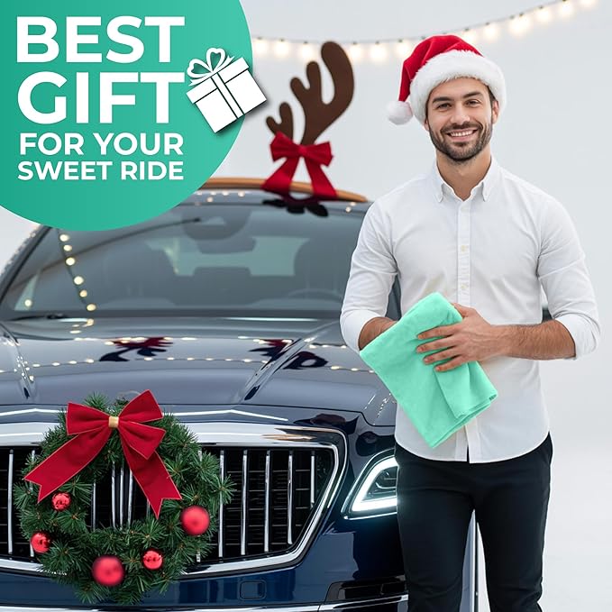 Premium Shammy Cloth for Car Drying - Super Absorbent Reusable Chamois Towel - Scratch-Free - 26'x17'