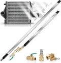47" & 24" Radiator Cleaning Wand 2-Piece Set, 4500 PSI Stainless Steel Dual Water/Air Radiator Cleaner with Pressure Washer Gun Adapter & Tips for Cars, Trucks, Heavy Equipment, 47in-24in