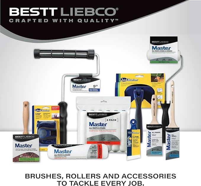 Bestt Liebco 997240120 Master 12" Deck Scrub Brush/Roller/Applicator, White