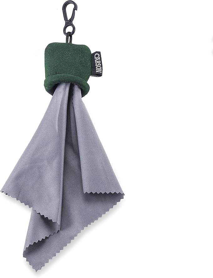 Carson Stuff-It Microfiber Lens Cloth Cleaning System for Eyeglasses, Smartphones, Tablets, Optics, Lenses, Cameras and More