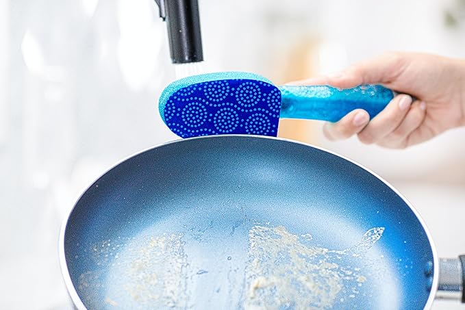 Scotch-Brite Scrub Dots Non-Scratch Dishwand Refills, Dishwand Refills for Cleaning Kitchen, Bathroom, and Household, Non-Scratch Refills Safe for Non-Stick Cookware, 18 Dishwand Refills