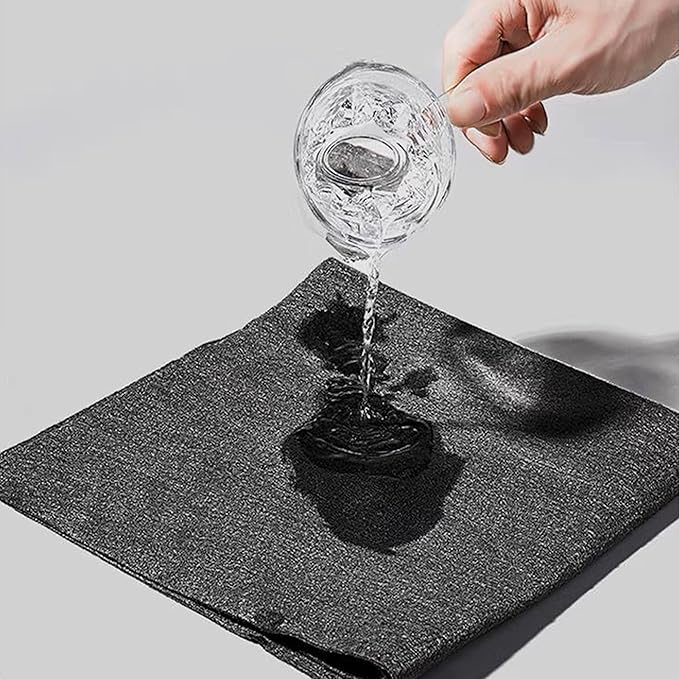 Magic Glass Cleaning Cloth 10 Pcs - Streak Free, Ultra-Absorbent car Window Fog Remover, Monitor Screen, and Glasses Cleaning Towel Made from Seaweed fibers 11.8"x11.8" (10, 30cm x 30cm)
