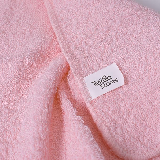 Textila Terry Wash Cloths – Pack of 10, Baby Pink, 12x12 Inches – Soft, Absorbent & Multipurpose Cotton Washcloths for Face, Hand, Bath, Kitchen, Spa, Gym & Hotel Use