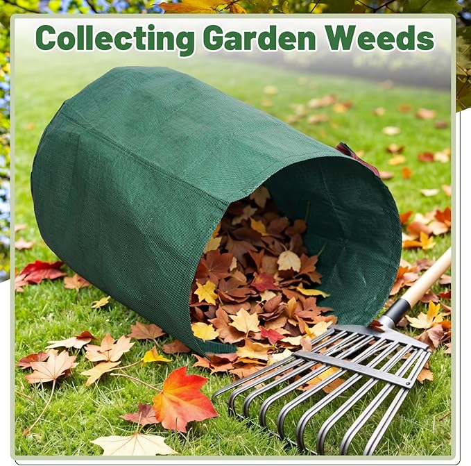 72 Gallons Reusable Yard Waste Bags, 3 Packs Lawn and Leaf Bags With Reinforced Handles, Collapsible Garden bag For Leaves,Grass,Storm Debris,Construction Waste, Standable&Foldable