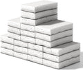 JOYMOOP Textured Clean Sponges, Dual-Sided Non-Scratch Soft Scrub Dish Sponge, Safe for Non-Stick Cookware, Kitchen and Household Cleaning, 36 Pack [Grey & White]
