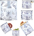 Reusable Aluminum Foil Food Storage Bags with Writable Label, Stand-up Leakproof Ziplock Freezer Bags for Refrigerator, BPA-Free Durable Food Pouch(50-Pack, 5.12Wx7.68H)