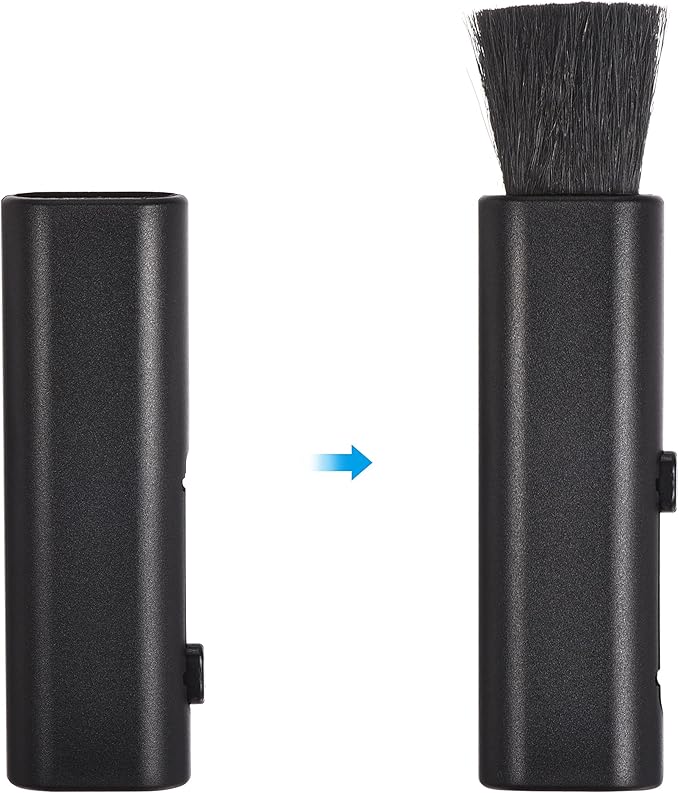 PATIKIL Keyboard Cleaning Brush, 2 Pack Mini Telescopic Type Window Groove Cleaning Brush, for Laptop Computer Keyboard Window Black