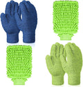 6 Pcs Microfiber Dusting Mitt Gloves for Plants Washable Dusting Gloves for House Cleaning Furniture Car Washing