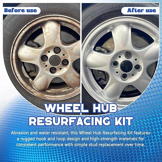 Inner Rim Cleaner & Wheel Hub Rust Removal Tool,Drill Attachment for Brake Parts, Automotive Wheels, and Electrical Connectors,All-in-One Hub Cleaning Kit