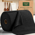 Microfiber Cleaning Cloth Roll - 100 Pack Tear Away Microfiber Paper Towels, Reusable, Washable, Scratch-Free, Kitchen Towels for Car, Home, Kitchen, Glass, Dishes (Black)