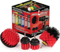 Outdoor Cleaning Supplies - Fountain and Patio Cleaning Brushes - Fire Pit - Scrub Brushes - Concrete Brush - Grout Cleaner - Granite Scrubbing Tool - Headstone Restoration Kit - Garden Statues Brush