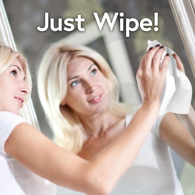 Windex Glass Cleaning Wipes, Pre-Moistened Glass and Surface Wipes to Clean Home Surfaces, Household Essentials, Original Scent, 38 Count (Pack of 12)