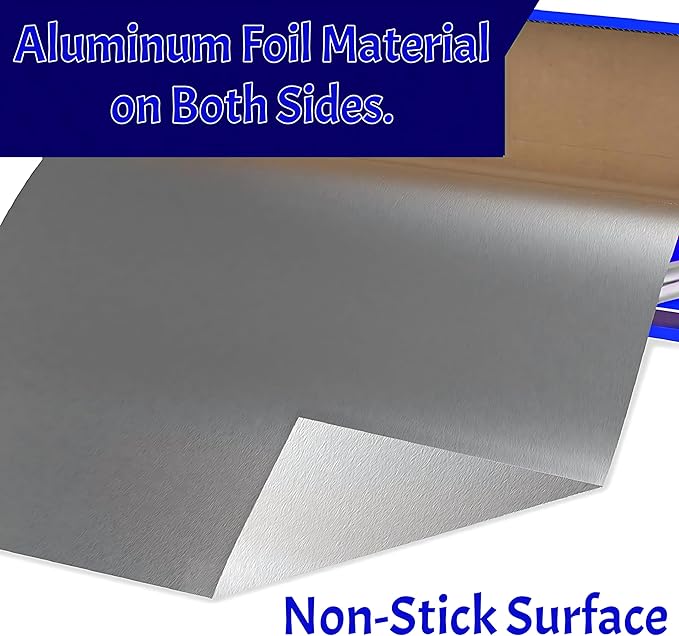Aluminum Foil Wrap Roll 12 in x 1000 ft Heavy Duty Commercial and Home Use for Food, BBQ, Grilling, Cooking, Baking, Roasting, Party (12 in x 1000 ft, 1 Pack)