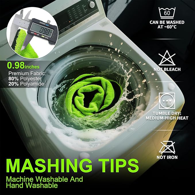 1400 GSM Car Drying Towel-48’’x24’’Extra Large Super Absorbent Twisted-Loop, Non-Streak Microfiber Car Wash Drying Towels Detailing/Cleaning Towels for Cars/Trucks/SUVs