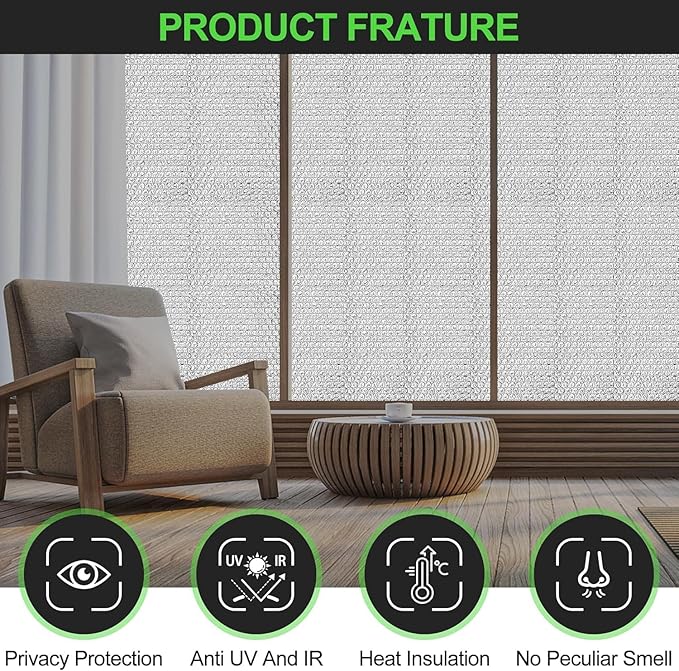 Reflective Insulation Roll 47inch x 40Ft Double Bubble Reflective Aluminum Foil Wrap Insulating Sheet Thermal Shield Radiant Barrier for Winter RV Window Thermal Cold Insulation Summer Heat - Silver