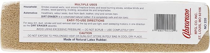 Absorene Dirt Eraser Large Beige 1 3/4"H x 3 3/4"W x 7 1/4"D