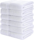 Simpli-Magic 79404 Bath Towels, White, 25x50 Inches Towels for Pool, Spa, and Gym Lightweight and Highly Absorbent Quick Drying Towels, 25 in x 50 in