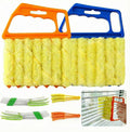 6 PCS 2026 New Blind Cleaner Tool Set, 7-Finger Dusting Cleaner and 3-Finger Washable Mini Handheld Brush, All-Purpose Dusting Tool for Wood Blinds, AC Vents, Fans Vents & Window Tracks