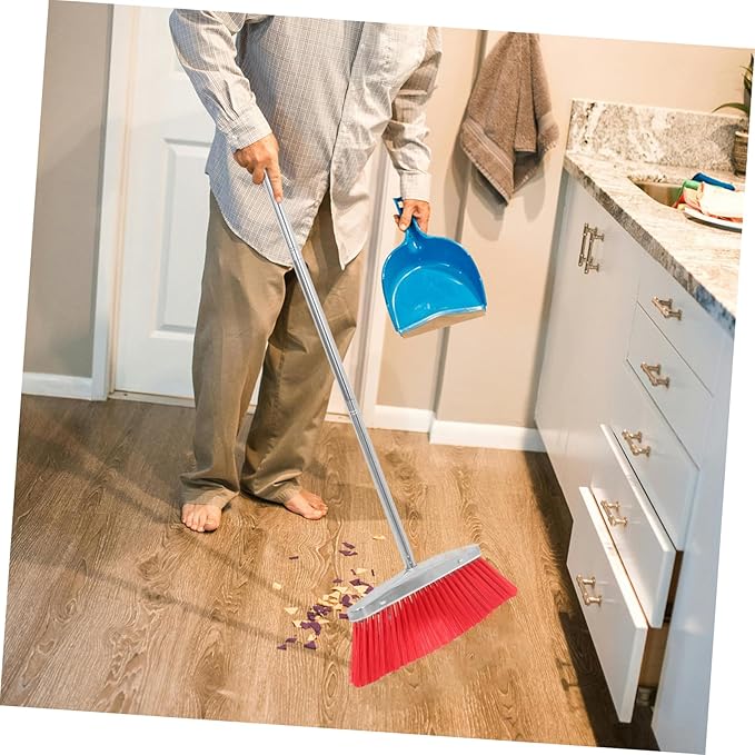 GALPADA Heavy Duty Cleaning Broom with Soft Bristles for Home and Office Gentle Floor Sweeper for Indoor Use Dust and Hair Removal for Kitchens
