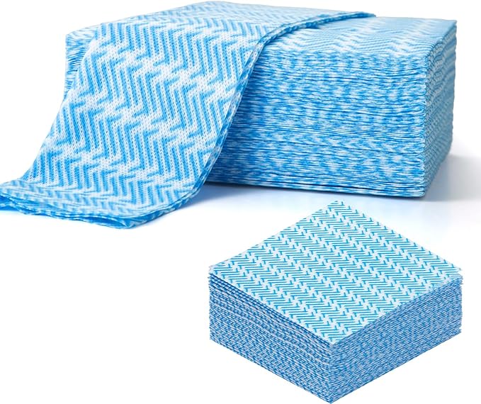 Disposable Dish Cloths,Multi use Reusable Cleaning Cloth,Machine Washable J Cloth,Heavy Duty Handy Cleaning Wipes 11.8" X 19.6" (100 Count)