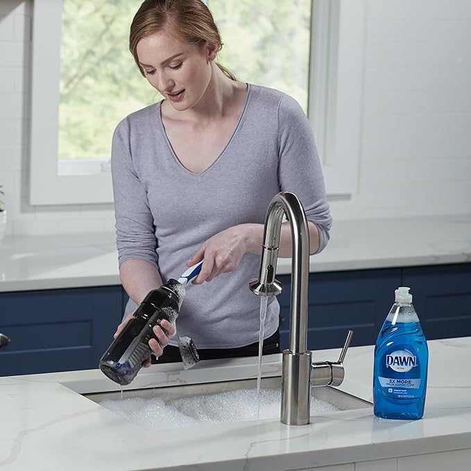 Dawn, , Hydration Cleaning Kit, Bottle Brush and Straw Brush, Water Bottles, Coffee Mugs, Baby Bottles