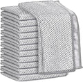 AIDEA Non Scratch Wire Dishcloth 12PK, Wire Dishwashing Rag for Wet and Dry, Dual Sided, Washable Dish Rags, Cleaning Pads Steel Scrubber for Cookware, Sinks, Dishes, Stove Tops, 7"×8"