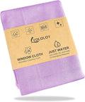 Window Cleaning Cloth - Purple: Streak-Free with Just Water. This Purple Window Cloth Cleans Smooth Surfaces, Allowing You to Clean Windows Without Leaving Streaks. Reusable Microfibre Window Cloth.