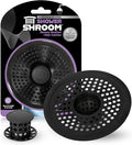 ShowerShroom Ultra Matte Black Hair Catcher, Stainless Steel Drain Protector, Fits All Shower Drains