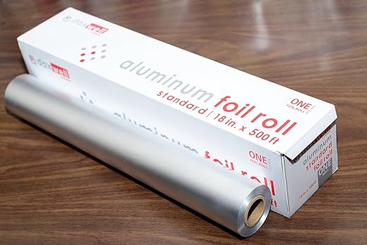Daxwell Standard Aluminum Foil Roll, 18" x 500 Ft, J10003023